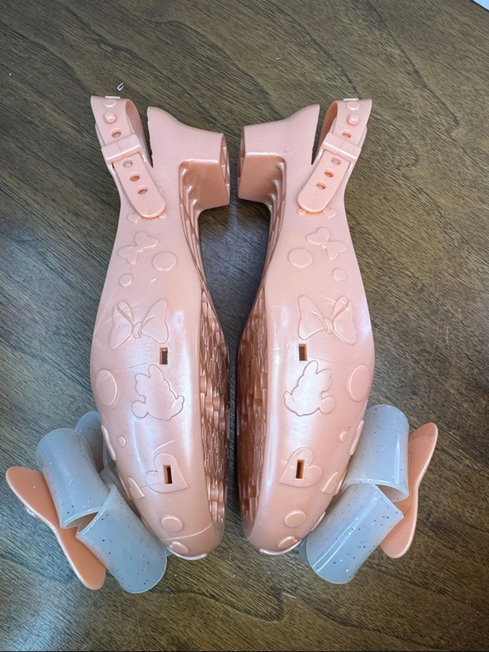 EUC Disney Store Minnie Mouse Pink Costume Dress-up Shoes Pumps Heels, Princess